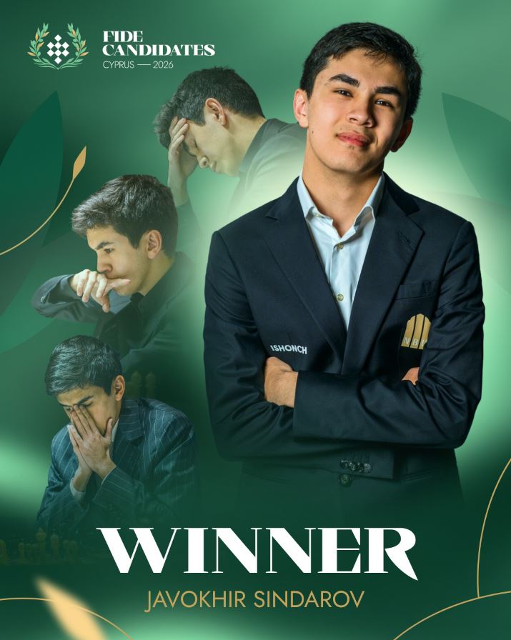 Жавохир Синдаров досрочно выиграл турнир претендентов на Кипре