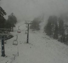 В Троодосе выпал первый снег! 