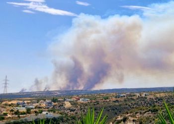 Пожар к северо-западу от Лимассола не могут взять под контроль
