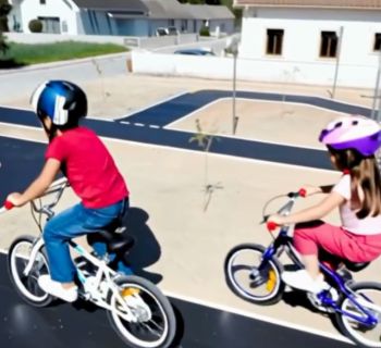 Малыши за рулем: в деревне Афиену создан парк обучения правилам дорожного движения с детского сада