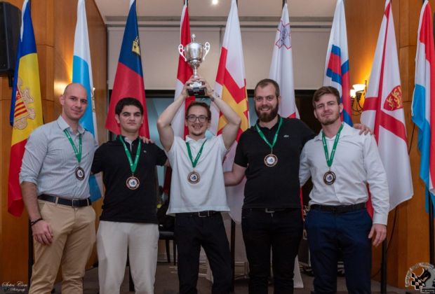 Сборная Кипра по шахматам впервые поднялась на пьедестал на командном чемпионате малых стран Европы 