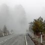 На трассе Платрес — Троодос густой туман